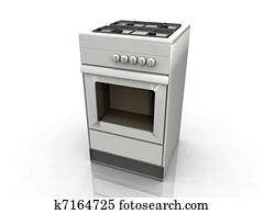 Drawing of an electric oven Drawing | apl0053 | Fotosearch