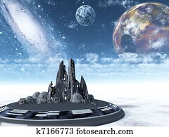 Spaceship town Spaceship town