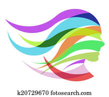 אישה, צבע, מראה, פרצופי, דאג, ו, אטרקטיבי