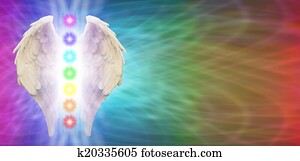 Angel Chakra Wings Banner Angel Chakra Wings Banner