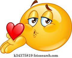 Blowing kiss male emoticon Blowing kiss male emoticon