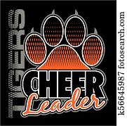 tigres, cheerleader