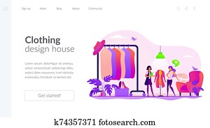 Fashion house landing page template Fashion house landing page template
