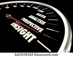 Insight Analysis Information Data Perspective Speedometer 3d Illustration Insight Analysis Information Data Perspective Speedometer 3d Illustration