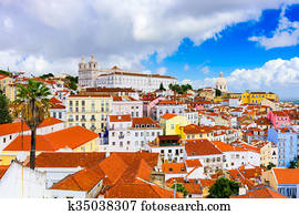 alfama, em, lisboa alfama, em, lisboa