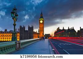 Big Ben at night, London