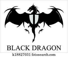 Black Dragon, Spreading Wings Black Dragon, Spreading Wings