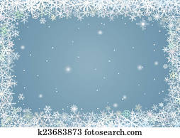 Border of snowflakes Border of snowflakes