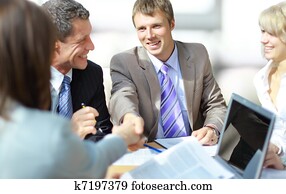  Business people shaking hands