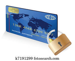 credit card with lock