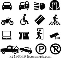 parque carro, estacionamento, área, lembrete