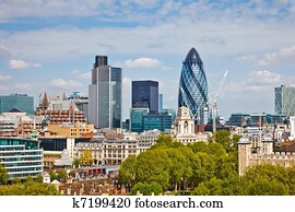 View on city of London View on city of London