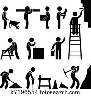 לעבוד, בניה, עבודת פרך