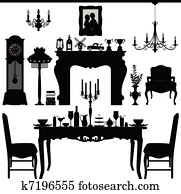 סעודה, רהיטים, ישן, עתיק