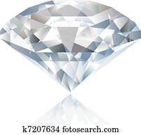 A Shiny bright diamond. Vector A Shiny bright diamond. Vector