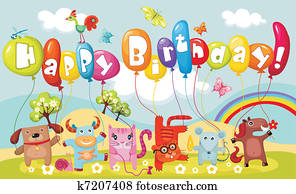 cartão aniversário