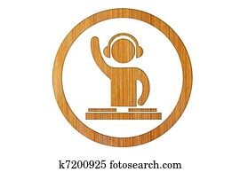 icon DJ wood icon DJ wood