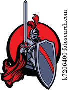 mittelalterlich, ritter, mit, schwert, und, shie mittelalterlich, ritter, mit, schwert, und, shie