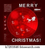 Santa caught on radar - it's christmas time