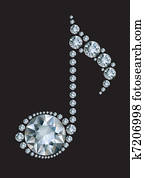 יהלום, מוסיקה רואה