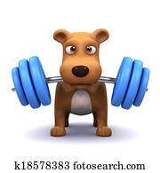 3d Dog powerlifter 3d Dog powerlifter