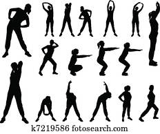 aerobics girl 4 - vector aerobics girl 4 - vector