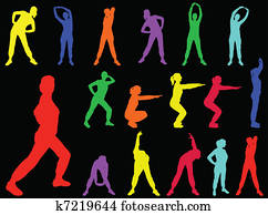 aerobics girl 5 - vector aerobics girl 5 - vector