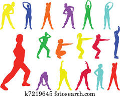 aerobics girl 6 - vector aerobics girl 6 - vector