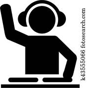 DJ pictogram DJ pictogram
