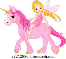 Fairy on unicorn Fairy on unicorn