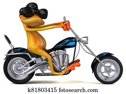 Fun frog - 3D Illustration Fun frog - 3D Illustration