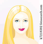 retrato, de, a, mulher jovem