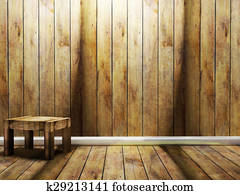 wooden chair in the room