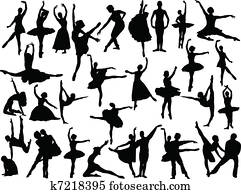 גדול, בלט, אוסף, -, וקטור