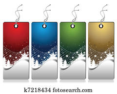 겨울, 판매, 은 표를 붙인다