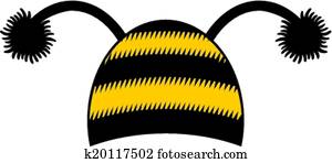 abeja, gorra