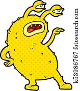 cartoon alien cartoon alien