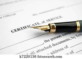 Certificate of service Certificate of service