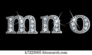 Diamond m, n, and o in lower case Diamond m, n, and o in lower case