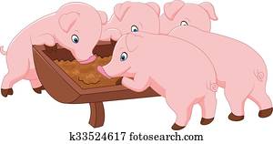 glücklich, bauernhof, schwein glücklich, bauernhof, schwein