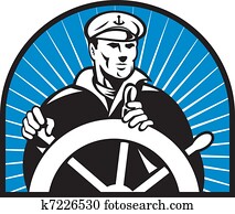ship captain helmsman steering wheel ship captain helmsman steering wheel