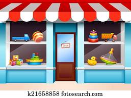 Toys shop window Toys shop window