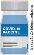 בקבוקון, עם, covid-19, coronavirus, תרכיב, הפרד, בלבן