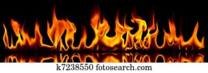 Fire and flames. Fire and flames.