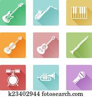 Music icon set