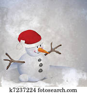 Snowman retro Snowman retro