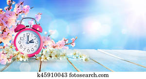 Spring Forward Time - Savings Daylight Concept