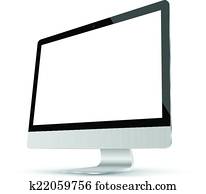 Computer monitor realistic Computer monitor realistic