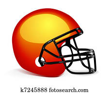 Football Helmet on white Football Helmet on white