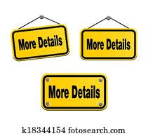 meer, details, -, gele, tekens